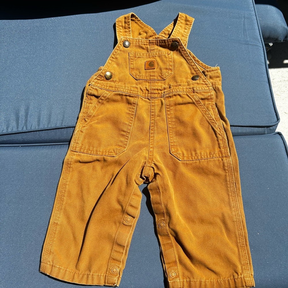 Carhartt Brown Overalls Sturdy Cotton Workwear